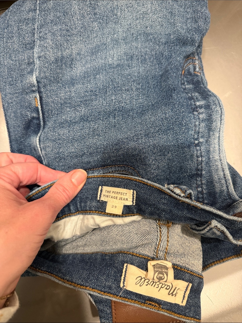 Madewell High-Rise Jeans in Medium Blue Wash